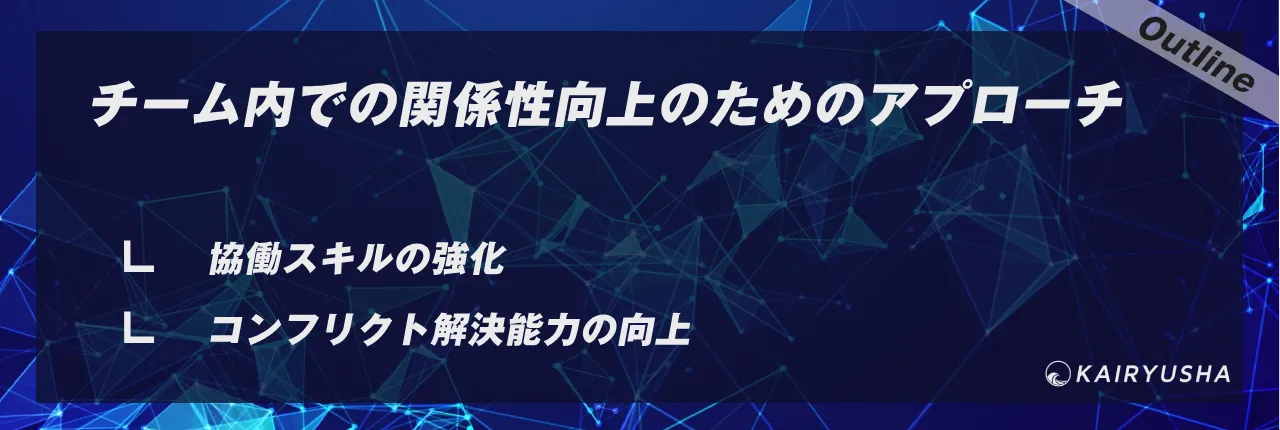 チーム内での関係性向上のためのアプローチ