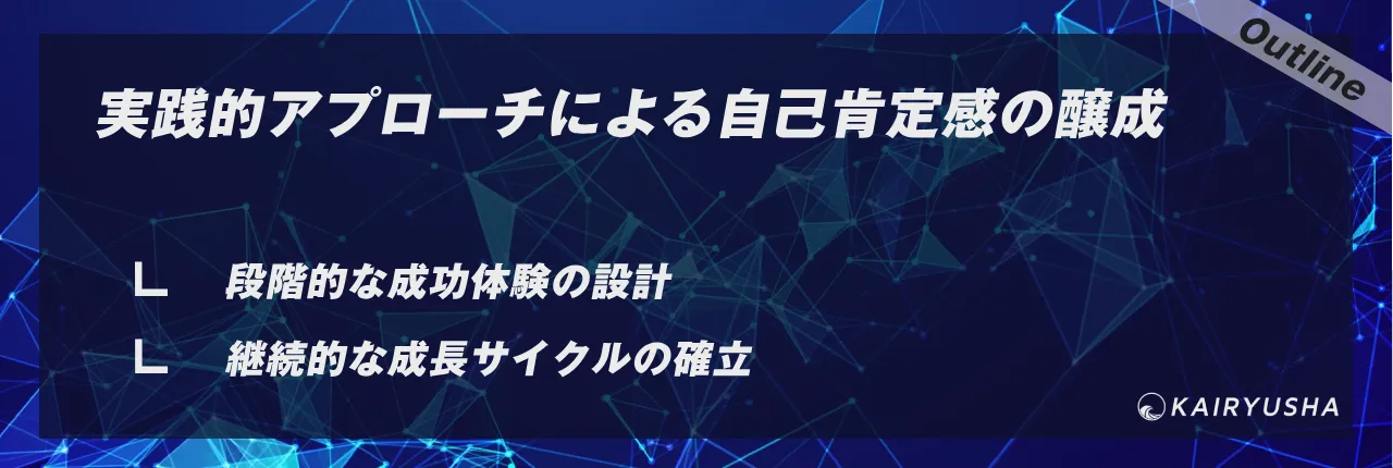 実践的アプローチによる自己肯定感の醸成