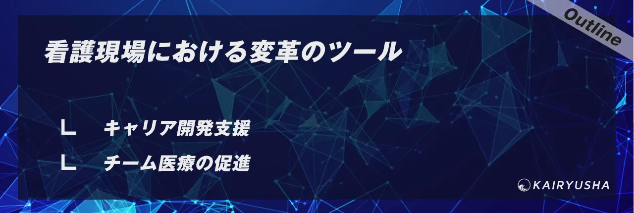 看護現場における変革のツール