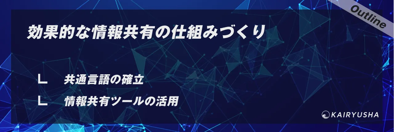 効果的な情報共有の仕組みづくり