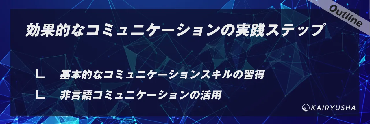 効果的なコミュニケーションの実践ステップ